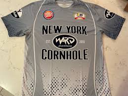 NY Cornhole Pro Jersey (Grey)